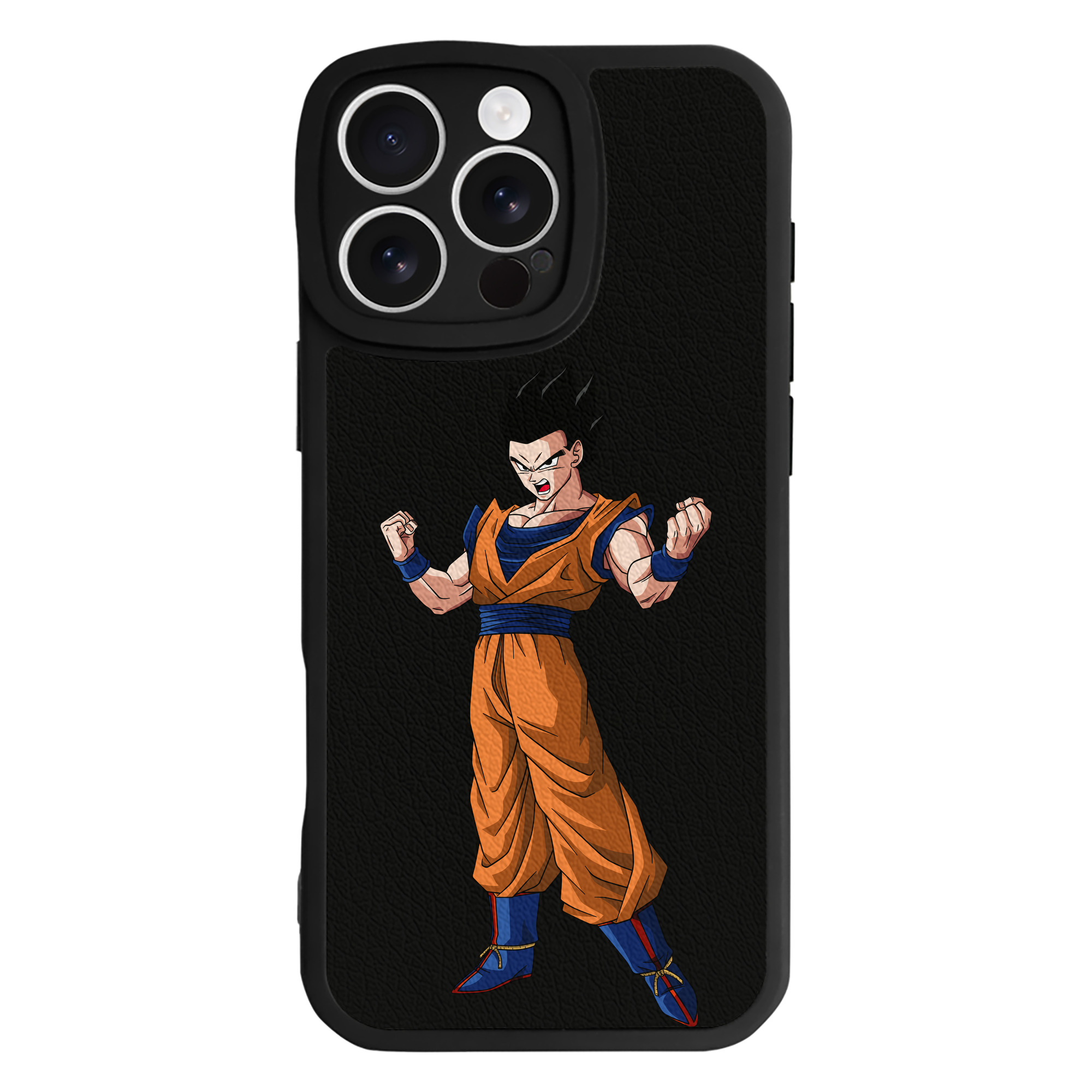 （画像用） ドラゴンボール 孫 悟飯（そんごはん）DRAGON BALL Son Gohan 【iPhone 16シリーズ対応】シリコンスマホケース（レザー調） 材質：シリコン